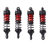 4Pcs Metal Front and Rear Shock Absorber for Wltoys 144001 144010 124007 124016 124017 124019 RC Car