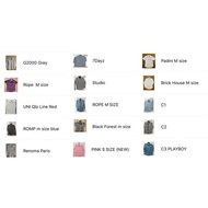 SECOND HAND BUNDLE G2000 UNI QLO 7DAYZ PADINI SEED Renoma Paris Studio Men Long Sleeve Formal Shirt 