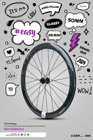 ล้อคาร์บอน VISP Builder Easy Series 2024 Rim Brake และ Disc Brake รับประกัน 2 ปีเต็ม