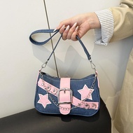Casual Fashion Handbag Women's Shoulder Bag Y2k Small Bag Square Bag Underarm G0f6
