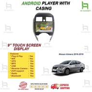 [Free Camera + Tweeter]  Nissan Almera 16-19  Lenco 9" IPS Car Android Player Plug &amp; Play Socket Casing Wifi GPS Bluetoo