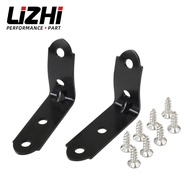 LIZHI - 2pcs Glove Box Lid Hinge Snapped Repair Kit Hinge Brackets With Screws For 11-on Audi A4 S4 