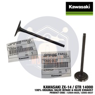 KAWASAKI ZX14 GTR 1400 100% ORIGINAL VALVE INTAKE VALVE EXHAUST EKZOS VALVE IN OUT 12004-0020 12005-