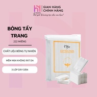 Cat Makeup Remover Cotton Pads 222 Pieces 3 Layers HY WAXING Natural Cotton Fiber, Suitable for All 