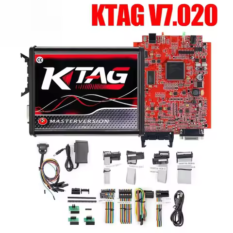 KTAG V7.020 V2.25 Red PCB Red European ECU Programmer Unlimited Points Networkable Online KESS V5.01