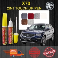 【 PROTON X70 】Car Touch Up Pen All Color Touch Up Paint Body Scratch DIY Calar Cat Kereta
