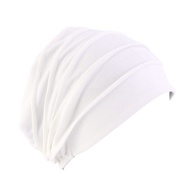 New Women Solid Color Turban Cancer Beanie Bonnet Inner Hijabs Cap Hair Loss Chemo Hat Elastic Head