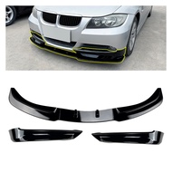 AMP-Z E90 Front Bumper Lip Splitter and side Flags for BMW 3 Series E90 E91 2009-2012 Accessories Car Styling
