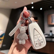 TPU Car Remote Key Case Cover Holder Fob For Changan CS35Plus CS55Plus CS75Plus 2019 2020 3/4/5 Butt