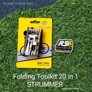 STRUMMER 20 IN 1 FOLDING TOOL FT-61A L-WRENCH SET BICYCLE TOOLKIT