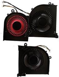 HK-part Fan Replacement for MSI GS65VR GS65 Laptop MS-16Q2 16Q2-CPU-CW 16Q2-GPU-CW Series CPU Gpu Cooling Fan