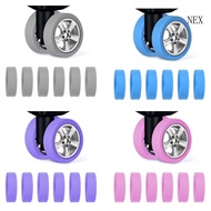 NEX 6Pcs Luggage Wheel Covers Protector Shockproof Silicone Suitcase Wheel Case
