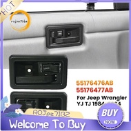 1Pair Car Inside Door Handles 55176476AB, 55176477AB for Jeep Wrangler YJ TJ 1984-2004 Interior Door
