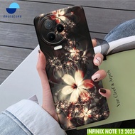 CASE INFINIX NOTE 12 2023 MOTIF BUNGA 14 SOFTCASE HARDCASE PROTECT CAMERA PELINDUNG BELAKANG HANDPHONE-DRONSTORE