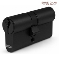 DECO (60MM) BLACK EURO PROFILE CYLINDER LOCK DOUBLE