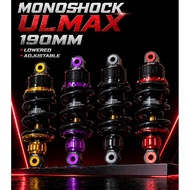 (SPECIAL SAIZ 190MM ) ULMAX Y15 LC135 GAS MONOSHOCK SHOCK ABSORBER 190MM ADJUSTABLE MONOSHOCK MONO P