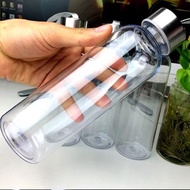 Glass Water Bottle, Detox Bottle with Carrying Strap 500ml 300ml Glass Bottle