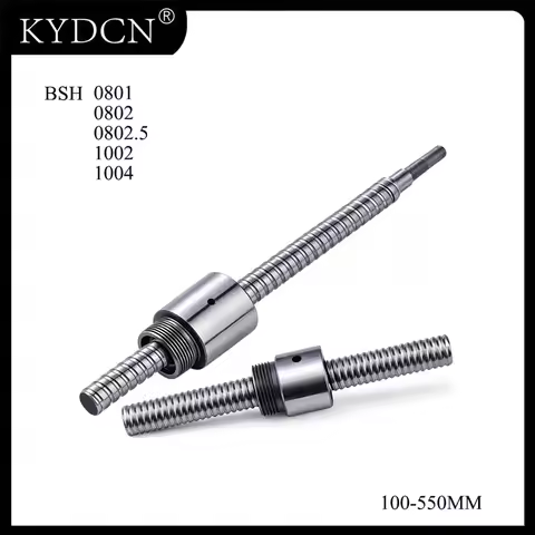 BSH 0801 0802 08025 1002 1004 Micro Ball Screw Rolling Screw Rod Standard End Machined With BSHR Nut