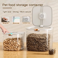 5-15Kg Tolak jenis telus makanan haiwan peliharaan pemeliharaan tong dimeterai penyimpanan bekas ton