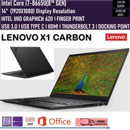 Lenovo ThinkPad X1 Carbon GEN 6 CORE i7 8gen 16GBRAM 256GBSSD WINDOWS 11