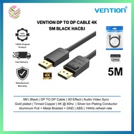 Vention DP TO DP Cable 4K 5M Black HACBJ