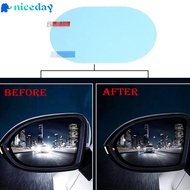 Rainproof sticker 2pcs Car Auto Anti Fog Mirror Accessories Light Blue