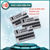 POLYmer LifePo4 Lmo Ternary Li-ion 3S/4S/5S BMS 3.2V 3.7V 100A Battery Charging Protection Board