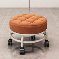 Baltan Home AJ1 Low Stool with Wheels Household Silent Pulley Stool Beautiful Seam Stool Floor-wipin