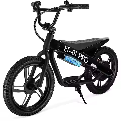 Youth Electric Bike, 350W Motor, 15.5MPH, 36V 5.2Ah, 10 Miles, 16 Tires, Dual Brake System, Ages 6+