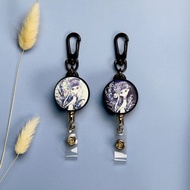 鋼線伸縮扣 | 鑰匙圈 | 識別證 | 卡套 -  女王貓系列 2 款任選