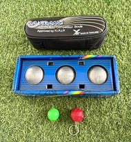 เปตอง LAFRANC SM Series Matt น้ำหนัก 710 กรัม ขนาด 71 มิล ลาย #3 45HRC (ชุด 3 ลูก+ลูกแก่น+สายวัด