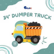 34" Balloon Foil Dumper Truck | Car Truck Foil Balloons
