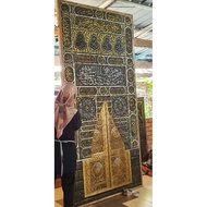 Pintu Kaabah ukiran kayu 8x4 kaki