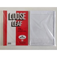 10 Pack Tiara Loose Leaf B5 JIS C5/ - 50 Sheets - 70 Gram Gsm File Paper