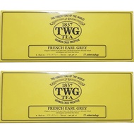 TWG French Earl Gray 2.5g cotton tea bags, 2 boxes of 15 each