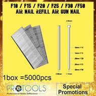 F10 / F15 / F20 / F25 / F30 /F50 Air Nail Refill Air Gun Nail (1box =5000pcs)