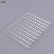 AiRed 10pcs/lot Transparent Pyrex Glass Blowing Tubes  Long Thick Wall Test Tube PH