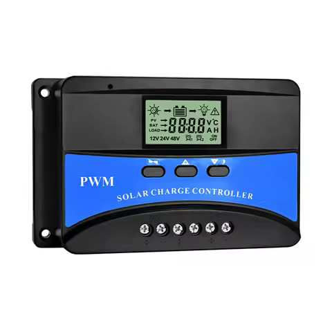 Latestt Solar Charge Controller 30A Solar Panel Custom Battery Regulator, Auto 12V/24V/48V PWM For F