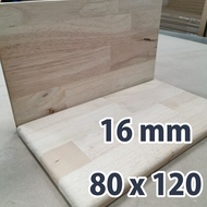 ไม้ท๊อปโต๊ะ ชั้นวางไม้ 16 mm พาราประสาน สวย 1 หน้า 30 x 120 80 x 120 90 x 120 100 x 120