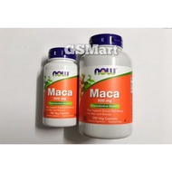 Now Foods Maca 500 mg 100 veg capsule / 250 veg capsule