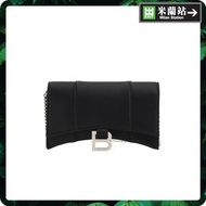 Balenciaga Hourglass Bb Monogram Chain Wallet for Women in Black