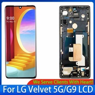 6.8" AMOLED For LG Velvet 5G LM G900N LCD Display Touch Screen Frame For LG Velvet 5G G9 G910EMW LCD
