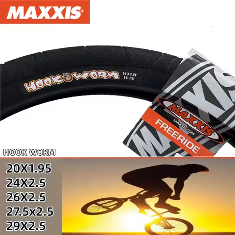 MAXXIS HOOkWORM Bicycle Tire BMX Wire Bead Clincher Tire 20x1.95/24x2.5/26x2.5/27.5x2.5/29x2.5 For S