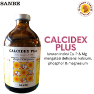 calcidex plus 100 ml calcium sanbe untuk kekurangan kalsium pada ternak sapi kambing domba babi kuci