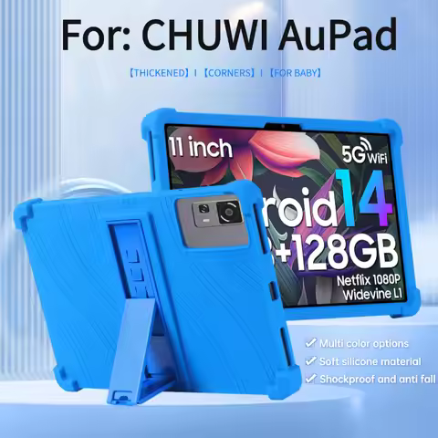 For CHUWI AuPad 10.95"Tablet Silicone case , [Kids Friendly] 4 Corners Thicken Shockproof Soft Silic