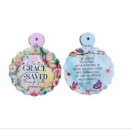 MDF Coaster Round with Bible Verse * 2D PRINT * MDF Wood • Christian • Chosen Treasure