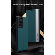 For Galaxy Note20 Note20Ultra Note10+⭐Side Window Flip Bracket Leather Phone Cover Case⭐Note9 Note8 Shockproof Samsung Note10Pro
