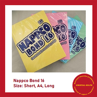 Nappco Bond Paper sub16 Colored Bond 500 pcs per ream YELLOW Short, A4, Long (MAX 5RMS ONLY PER ORDE