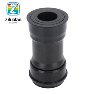 ZILUOLAN Bike Bottom Bracket, Press Fit Aluminum Alloy Press Fit Bottom Bracket, Durable Black 24mm 