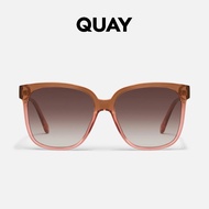 QUAY Wide Awake Sunglasses - Coffee Rose/Brown